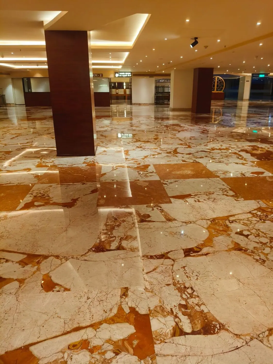 Banquet Hall, Patterned Marble