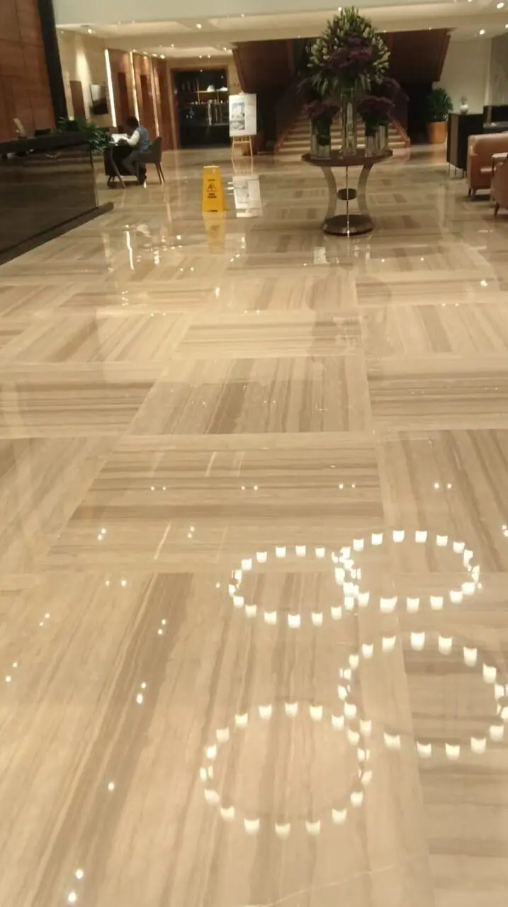 Hotel Lobby, Travertine
