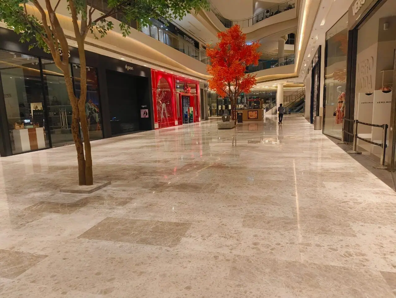 Shopping Mall, Polished Stone